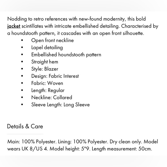 Houndstooth Sequin Mini skirt and jacket - Picture 7 of 7